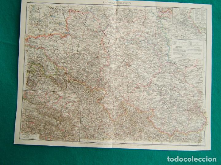 Mapas contempor&aacute;neos: MAPA DE LA PROVINCIA DE SILESIA-ALEMANIA-PROVINZ SCHLESIEN-DAS RIESENGEBIRGE-RUTTEN REVIER-38-1899..