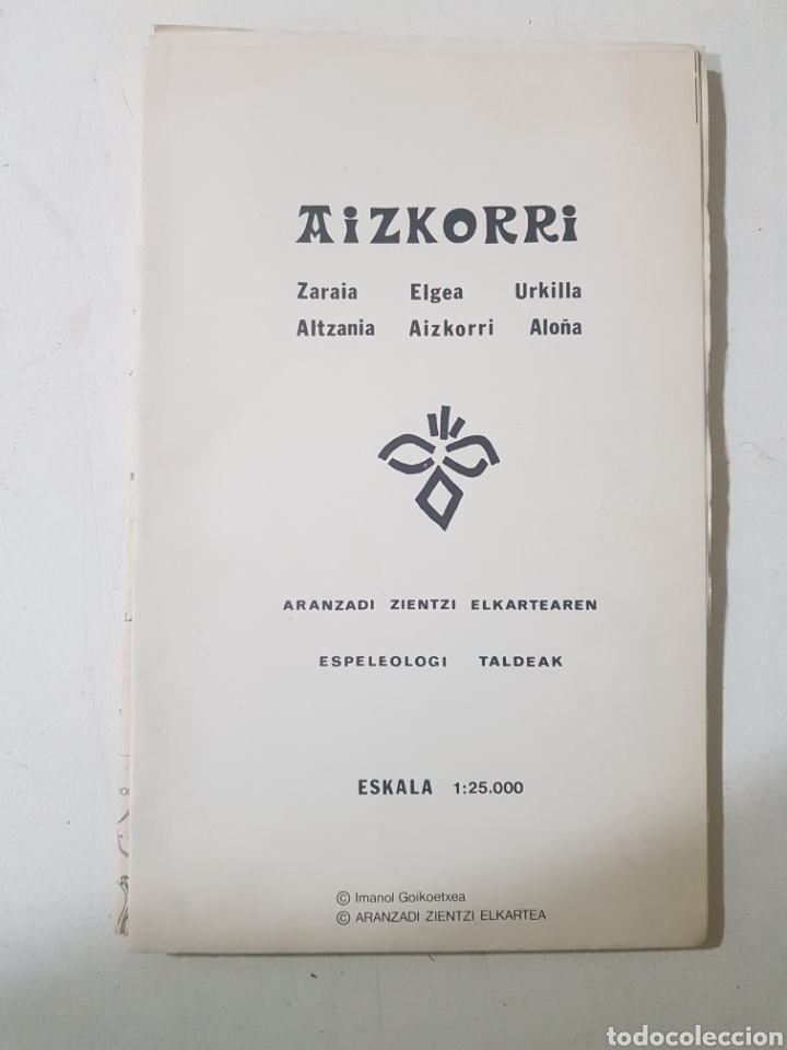 Contemporary maps: PLANO AIZKORRI-ZARAIA-ELGEA-URKILLA-ALTZANIA-AIZKORRI-ALO&Ntilde;A