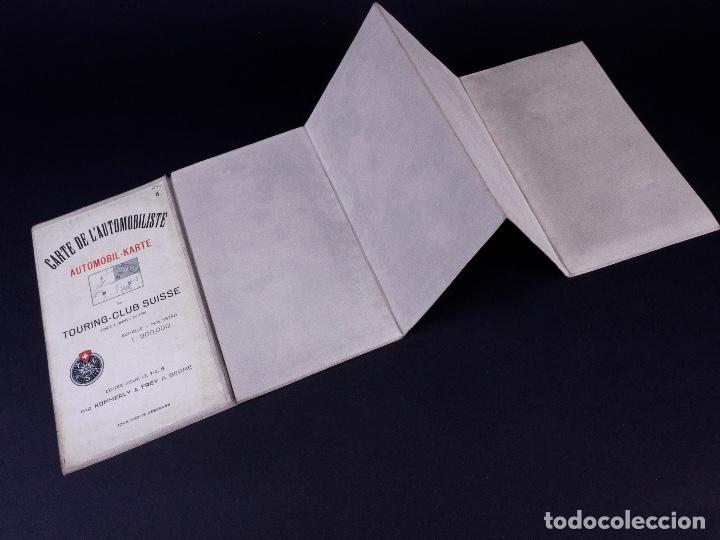 Mapas contempor&acirc;neos: CARTE DE L'AUTOMOBILISTE N&ordm; 2. TOURING-CLUB SUISSE 1924