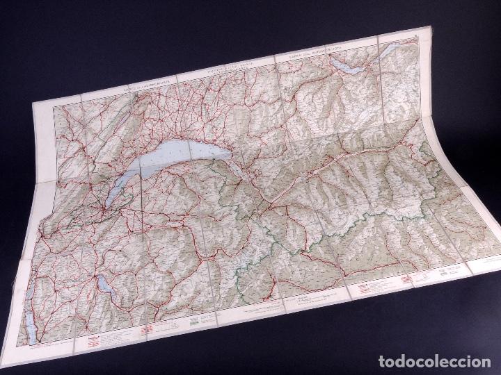 Mapas contempor&aacute;neos: CARTE DE L'AUTOMOBILISTE N&ordm; 3. TOURING-CLUB SUISSE 1924