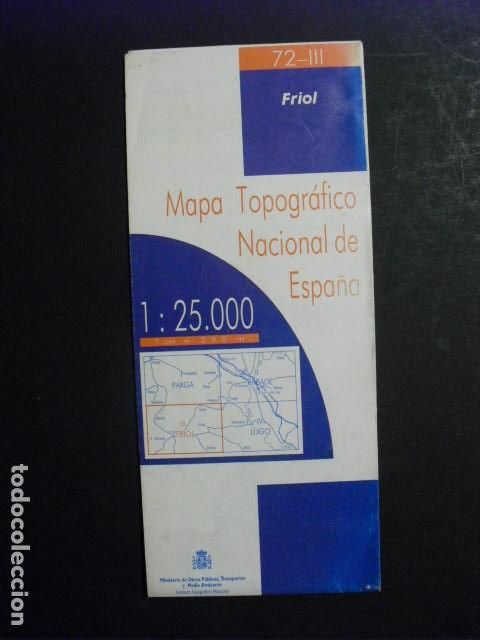 Mapas contempor&aacute;neos: 1995 MAPA DE friol 1:25000 INSTITUTO GEOGRAFICO NACIONAL