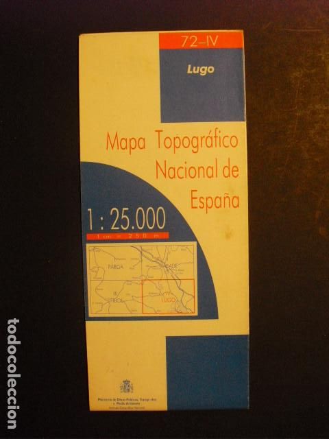 Mapas contempor&acirc;neos: 1996 MAPA DE LUGO 1:25000 INSTITUTO GEOGRAFICO NACIONAL