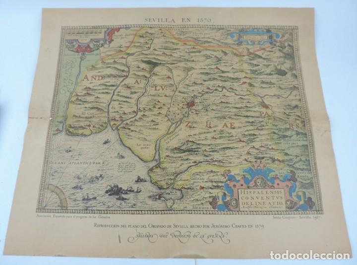 Mapas contempor&aacute;neos: MAPA SEVILLA 1579 - Foto 1