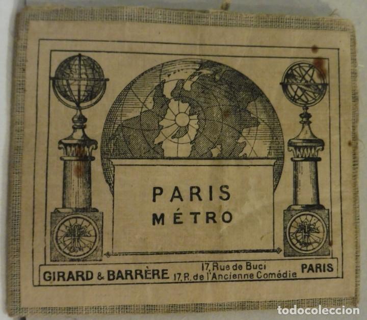 Zeitgen&ouml;ssische Karten: ANTIGUO MAPA METRO PAR&Iacute;S GIRARD & BARRERE 1942