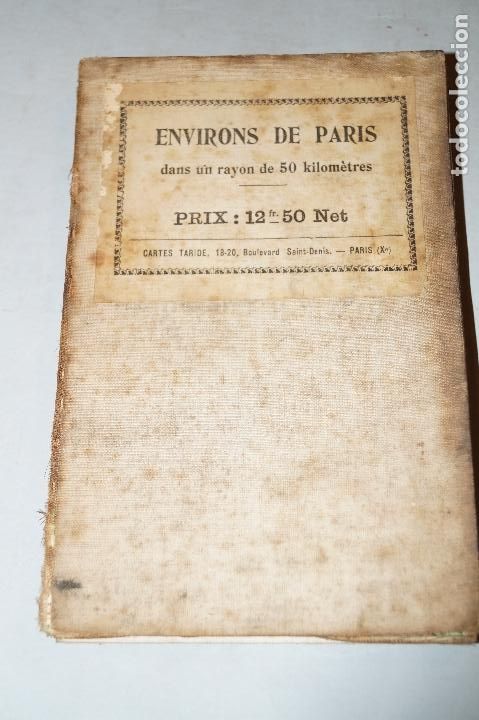 Mapas contempor&aacute;neos: ENVIRONS DE PARIS. MAPA - Foto 1