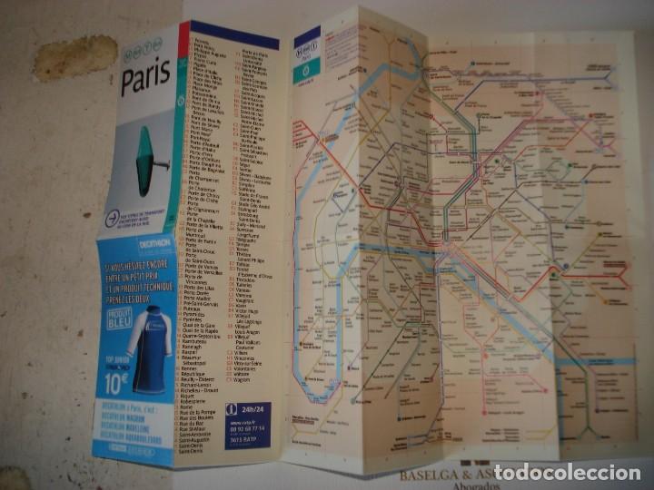 Mapas contempor&aacute;neos: PLANO METRO DE PARIS - Foto 2