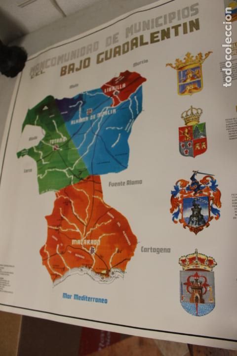 Contemporary maps: MAPA POSTER  MANCOMUNIDAD MUNICIPIOS BAJO GUADALENTIN, ALHAMA, LIBRILLA, MAZARRON, TOTANA