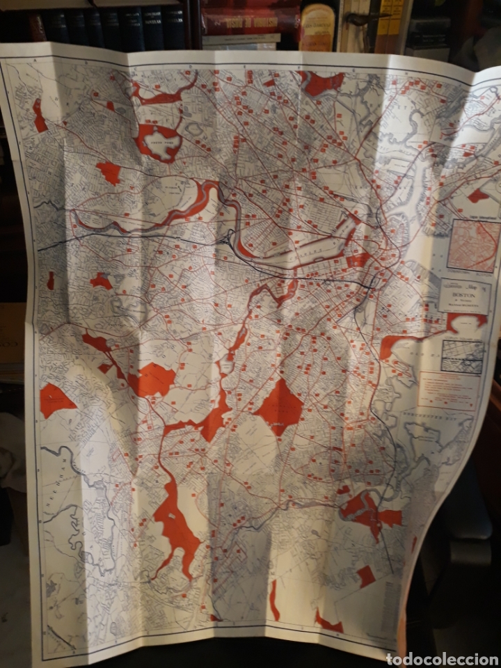 Mapas contempor&aacute;neos: Map boston and suburbs. Official arrow. - Foto 4