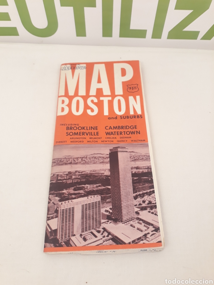 Mapas contempor&aacute;neos: Map boston and suburbs. Official arrow. - Foto 1
