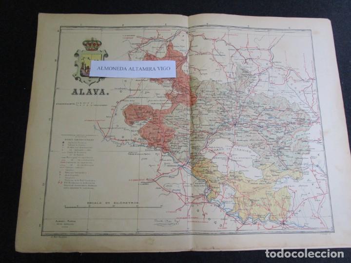 Zeitgen&ouml;ssische Karten: MAPA PROVINCIAL PROVINCIA ALAVA, POR BENITO CHIAS AUTOR Y ALBERTO MARTIN EDITOR 50X37CM + INFO