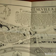 Mapas contemporáneos: PLANO EXPOSICION IBEROAMERICANA SEVILLA 28X47. Lote 293415813