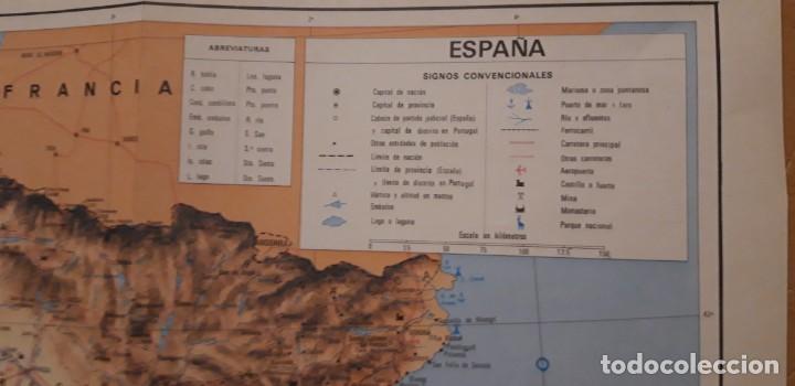 Mapas contempor&aacute;neos: 1 MAPA DE ** . ESPA&Ntilde;A ** DEL ESPASA 1981 . 36 X 50 CMS. - Foto 3