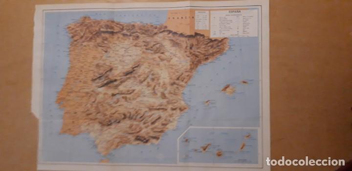 Mapas contempor&aacute;neos: 1 MAPA DE ** . ESPA&Ntilde;A ** DEL ESPASA 1981 . 36 X 50 CMS. - Foto 1