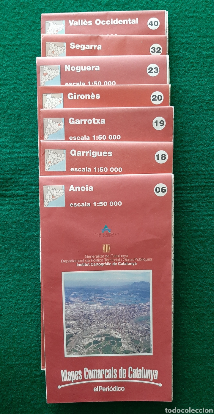 Mapas contempor&aacute;neos: LOTE DE MAPAS COMARCALES DE CATALUNYA - Foto 2