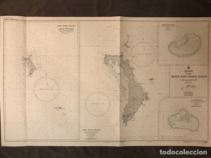 Mapas contempor&acirc;neos: MAPA AUSTRALIA & ELIZABETH REEF & LORD HOWE ISLANDS (a.1960)