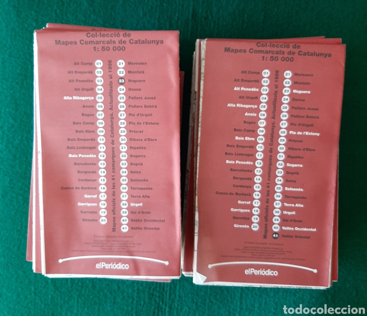 Mapas contempor&aacute;neos: LOTE MAPAS COMARCALES DE CATALUNYA - Foto 2
