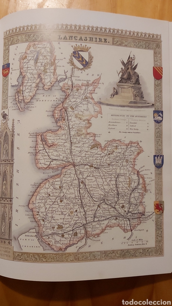 Mapas contempor&aacute;neos: MAPA CONDADO VIEJA INGLATERRA THOMAS MOULE - Foto 5
