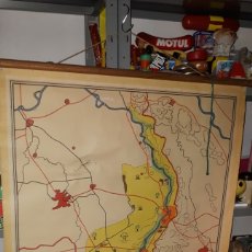 Mapas contemporáneos: ANTIGUO MAPA EN TELA Y CAÑA LIMBURG MUY BÁSICO. Lote 193272501