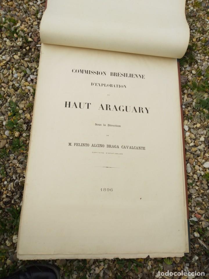 Mapas contempor&aacute;neos: Planos Commision Br&eacute;siliene d'exploration du Haut Araguary Felinto Alcino Braga Cavalcante 1896