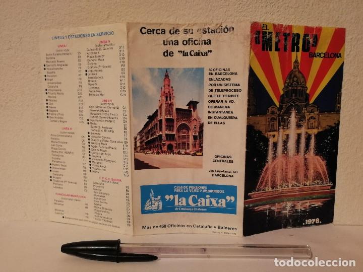 Mapas contempor&aacute;neos: A&Ntilde;O 1978 EL - METRO - BARCELONA - LA CAIXA - Foto 1