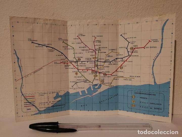 Mapas contempor&aacute;neos: A&Ntilde;O 1978 EL - METRO - BARCELONA - LA CAIXA - Foto 2
