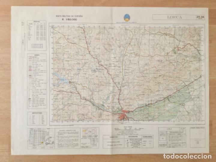 Mapas contempor&aacute;neos: MAPA TOPOGR&Aacute;FICO LORCA. SERVICIO GEOGR&Aacute;FICO DEL EJ&Eacute;RCITO. - Foto 1