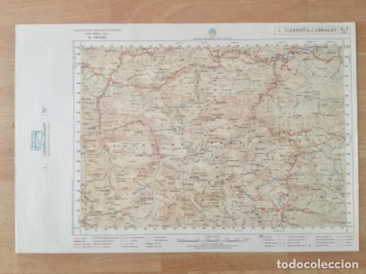 Mapas contempor&aacute;neos: Mapa topogr&aacute;fico Carrera - Cabrales. Servicio geogr&aacute;fico del ejercito. - Foto 1