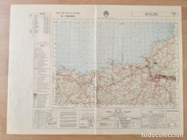Mapas contempor&aacute;neos: MAPA  TOPOGR&Aacute;FICO AVILES. SERVICIO GEOGR&Aacute;FICO DEL EJERCITO - Foto 1