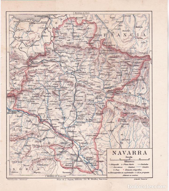 Mapas contempor&aacute;neos: Mapa de Navarra - 1927 - Foto 1