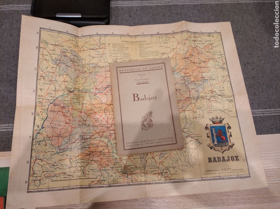 Mapas contempor&aacute;neos: Mapa entelado de la provincia de Badajoz - Foto 1
