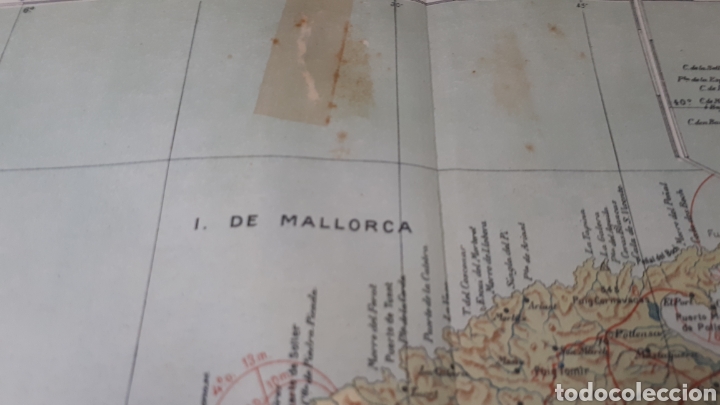 Mapas contempor&aacute;neos: ISLAS BALEARES MAPA A&Ntilde;O 1915 50x37 cms. - Foto 2