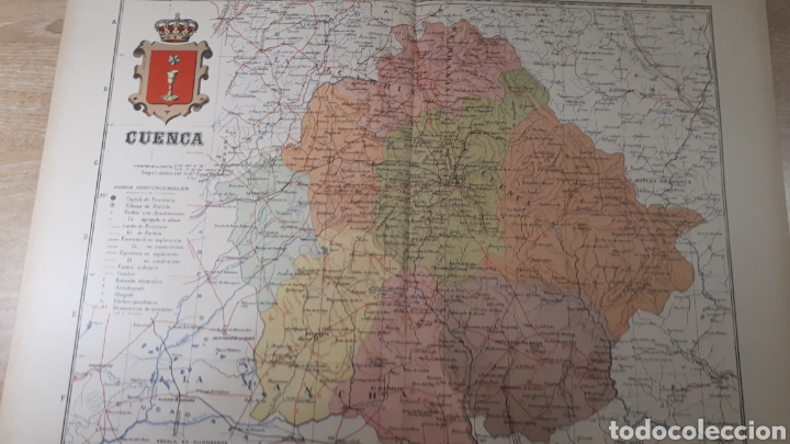 Mapas contempor&aacute;neos: CUENCA MAPA A&Ntilde;O 1915 50x37 cms. - Foto 1
