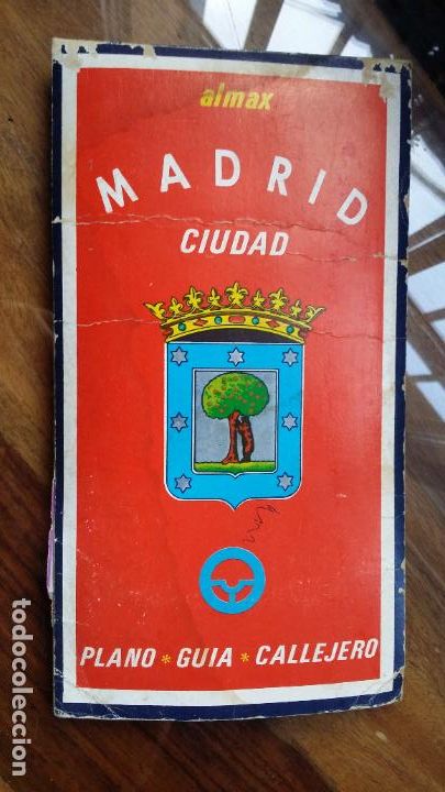 Mappe contemporanee: PLANO-GUIA-CALLEJERO DE MADRID, EDITADO POR ALMAX, A&Ntilde;O 1972