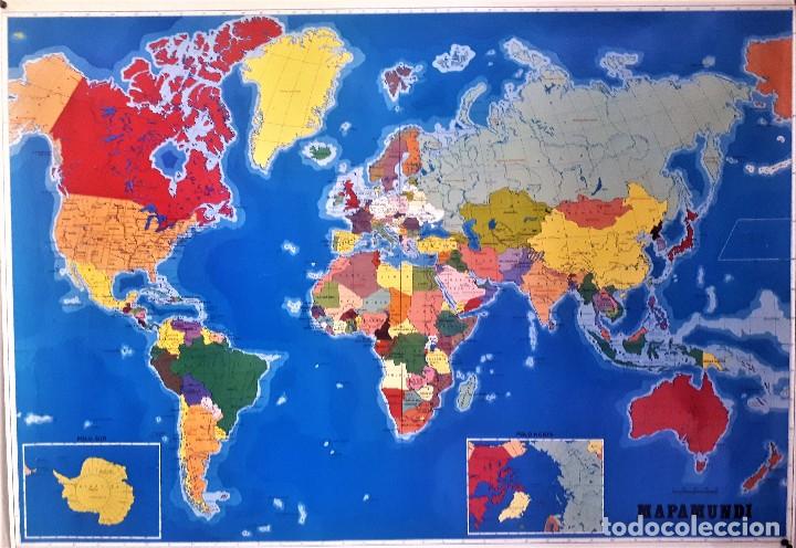 Mapas contempor&aacute;neos: MAPA MUNDI. FORMATO 100x70 CMS - Foto 1