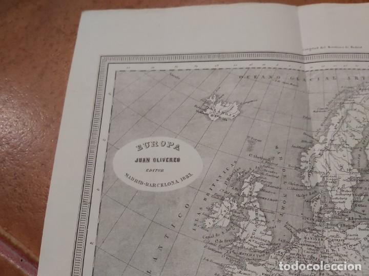 Mapas contempor&aacute;neos: Mapa Europa. Editor Juan Oliveres 1863 - Foto 2