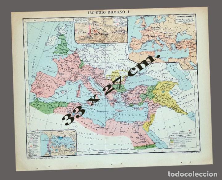 Mapas contempor&aacute;neos: MAPA - IMPERIO ROMANO: I - Instituto Geogr&aacute;fico De Agostini, Novara, 1925
