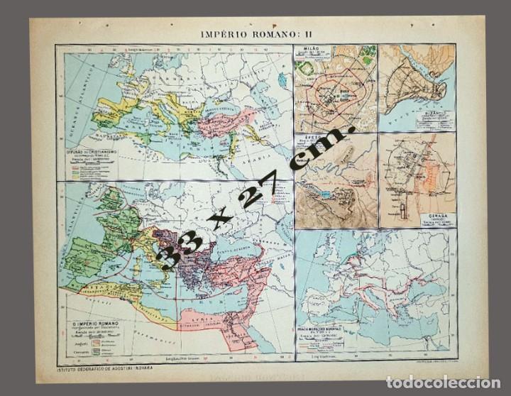 Mapas contempor&aacute;neos: MAPA - IMPERIO ROMANO II - Instituto Geogr&aacute;fico De Agostini, Novara, 1925