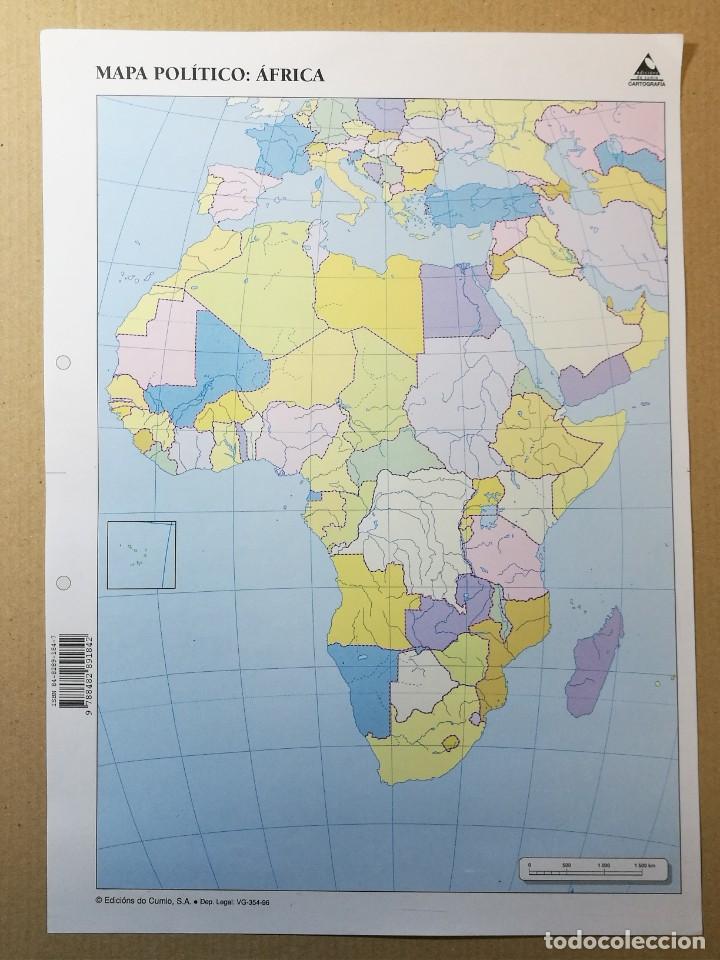 Mapa Mudo Africa Politico Color Tamaño Folio Comprar Mapas Contemporáneos En Todocoleccion 1284