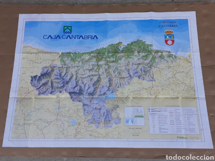 Mapas contempor&aacute;neos: MAPA DE CANTABRIA CAJA CANTABRIA 1997. - Foto 1