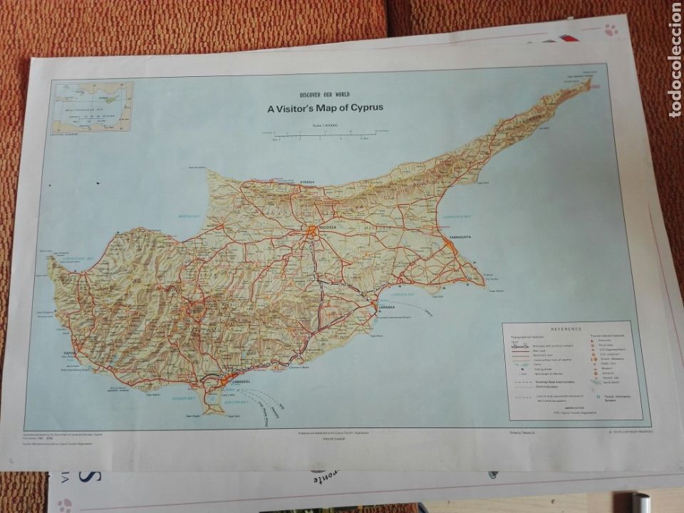 Mapas contempor&aacute;neos: MAPA DE CHIPRE . 1993 - Foto 1