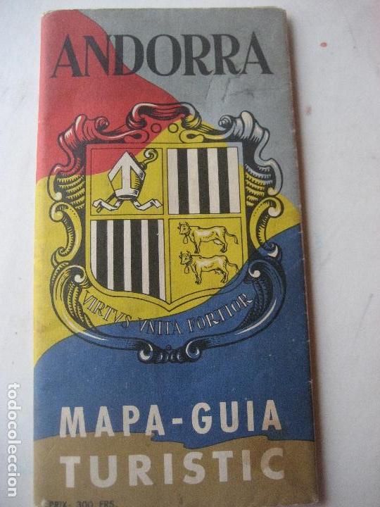 Mapas contempor&aacute;neos: Andorra . Mapa - Guia Turistic. 66 x 66 cms. - Foto 2