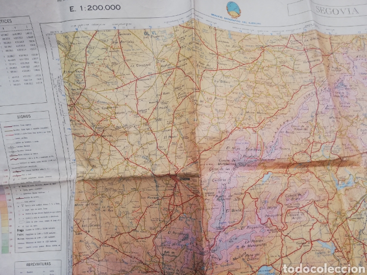 Mapas contempor&aacute;neos: Mapa de Segovia - servicio geogr&aacute;fico del ej&eacute;rcito - a&ntilde;o 1968 - Foto 1