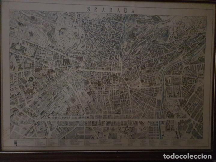 Mapas contempor&aacute;neos: Antiguo plano de la ciudad de Grananda - Foto 3