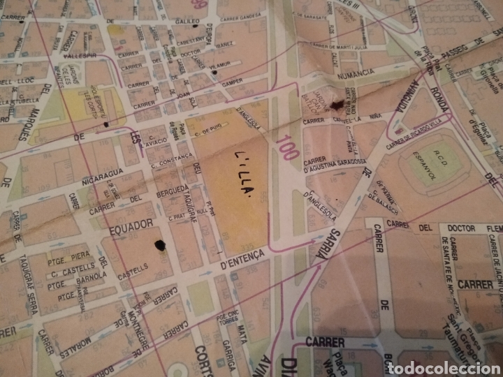 Mapas contempor&aacute;neos: Mapa de Barcelona 1989 - Foto 4