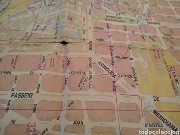 Mapas contempor&aacute;neos: Mapa de Barcelona 1989 - Foto 6