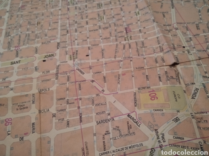 Mapas contempor&aacute;neos: Mapa de Barcelona 1989 - Foto 7