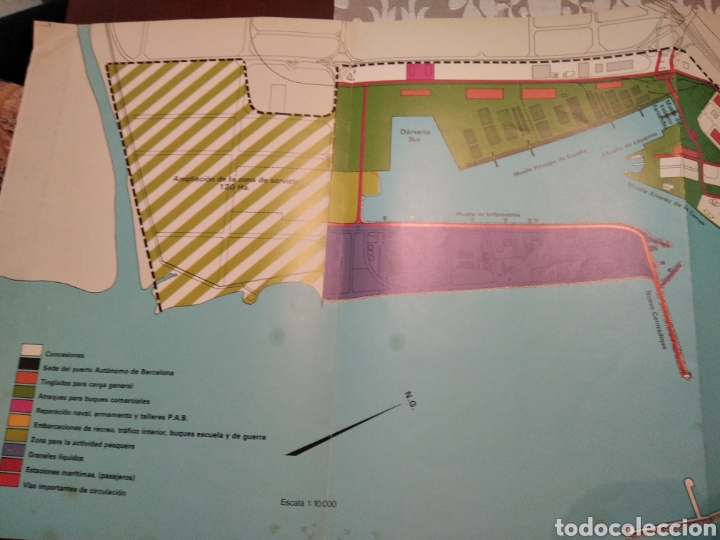 Mapas contempor&aacute;neos: Mapa del Puerto de Barcelona - Foto 2
