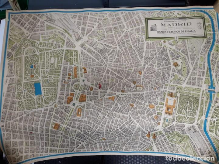 Zeitgen&ouml;ssische Karten: Mapa de Madrid A&ntilde;os 60 Banco Exterior de Espa&ntilde;a.
