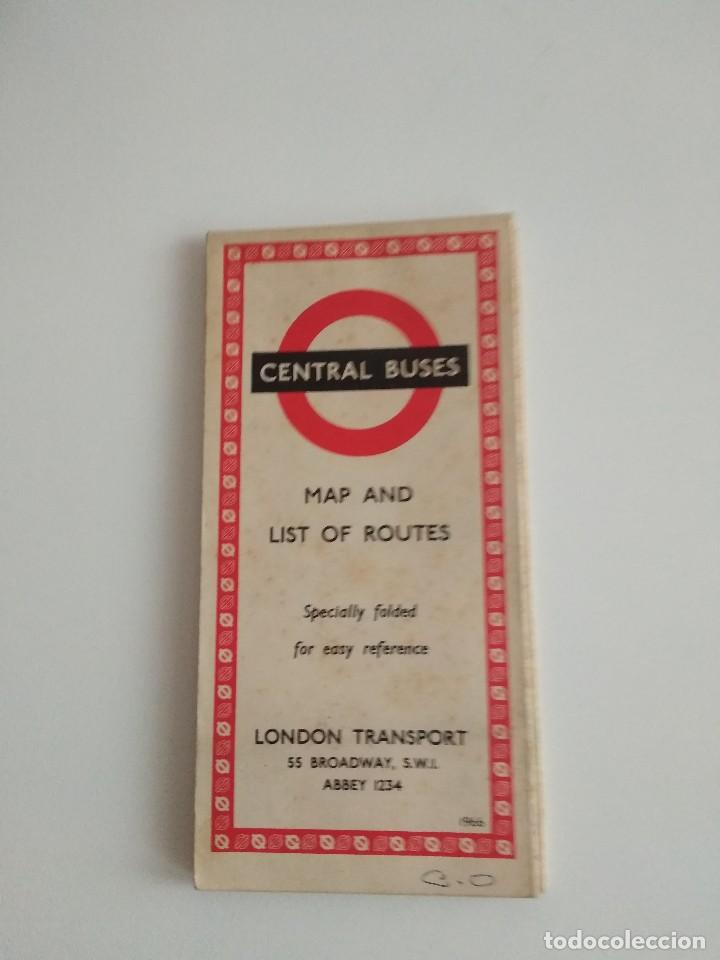 Mapas contempor&aacute;neos: CENTRAL BUSES / LONDON TRANSPORT 1966 - Foto 1