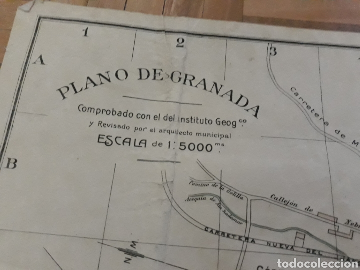 Mapas contempor&aacute;neos: ANTIGUO PLANO DE GRANADA . - Foto 2
